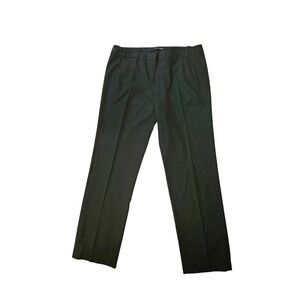 Amanda +‎ Chelsea Womens Black White Polka Dot Straight Leg Dress Pants Size 12